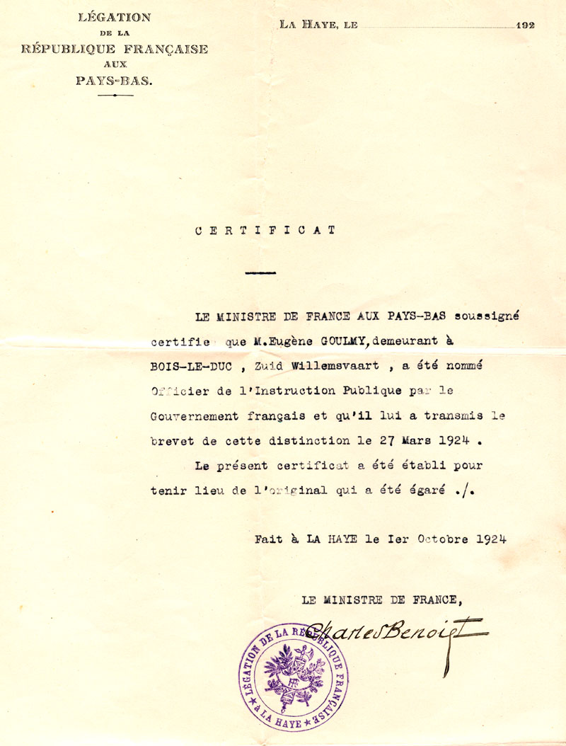certificat